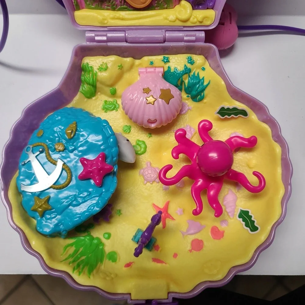 Mattel Polly Pocket Tiny Power Sea Shell Purse Playset 2019 Missing Pieces Dolls